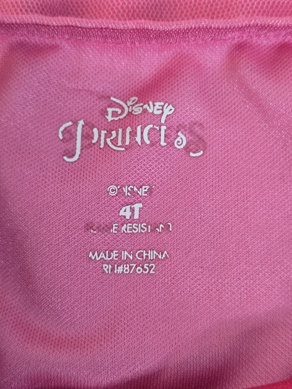 Disney Pink Princess Rapunzle Gown Sz 4T